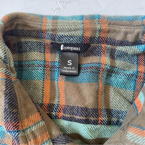Cotopaxi Men's Mero Organic Flannel Shirt - Oak Plaid Size S - Picture 6 of 11